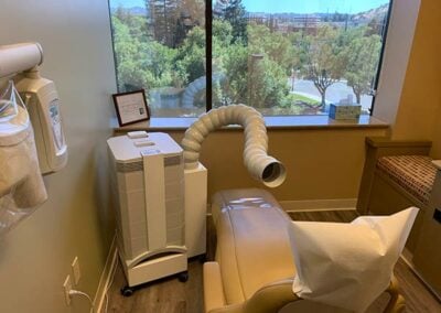 HEPA Filtration system used in all of our operatories